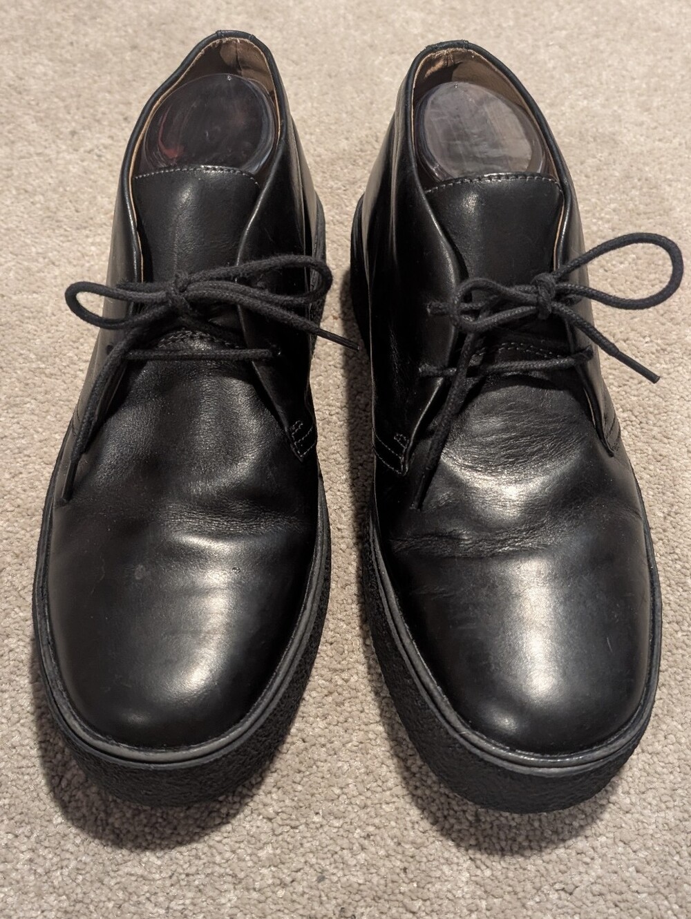 RJ Colt Men's Detroit Black Leather Chukka Boots Dress Shoes